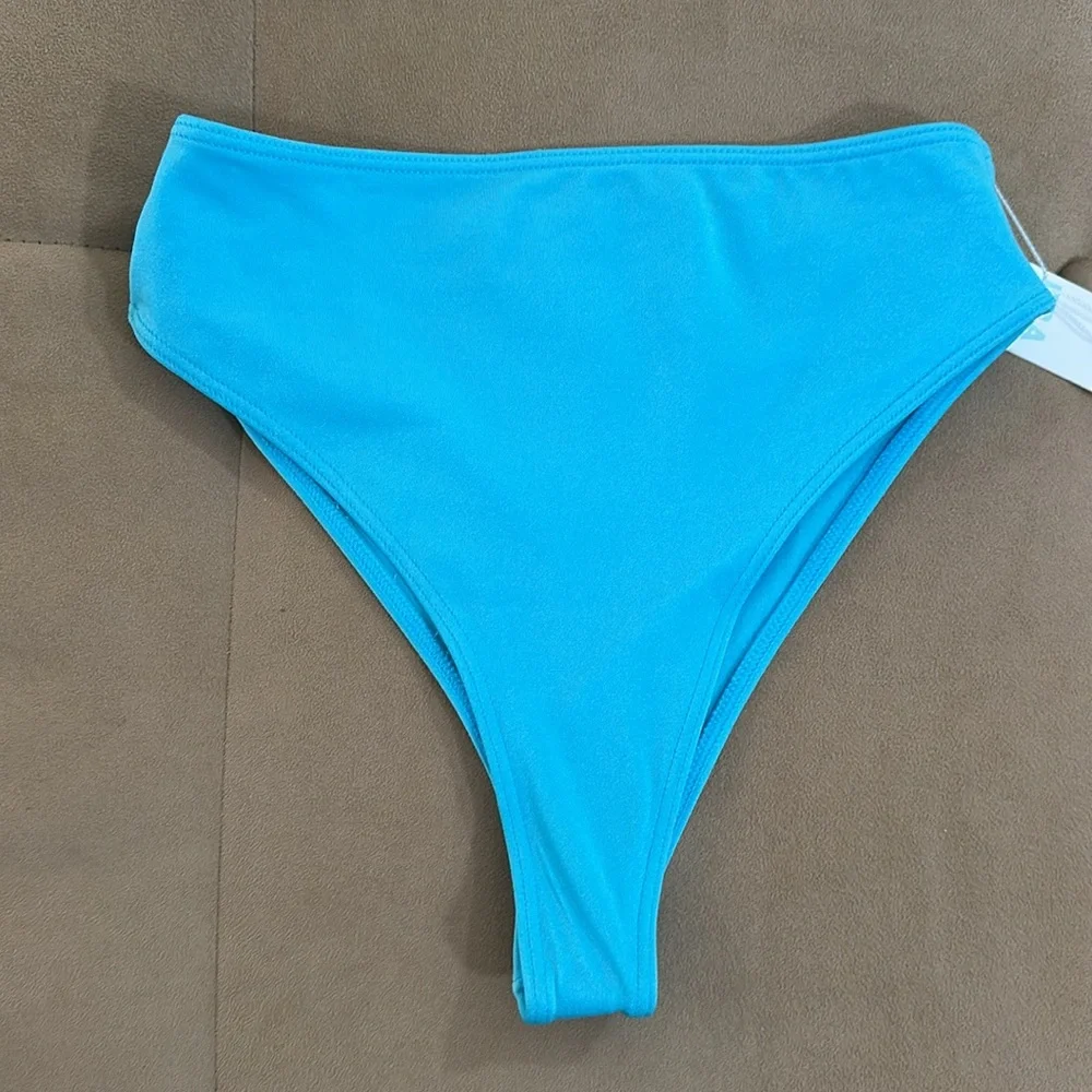 FRANKIES BIKINIS swim suit set Barb Shine twist top & Anne Shine Bottom M&SM